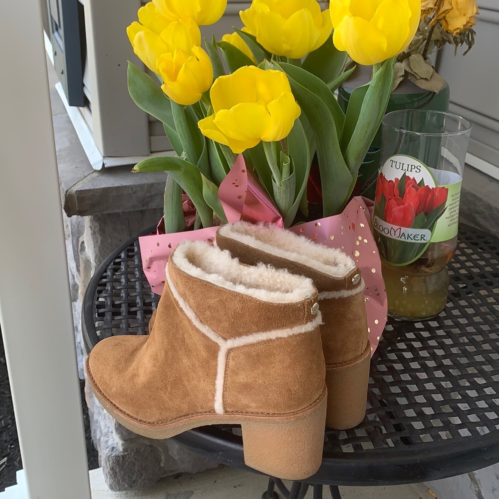 Ugg fur booties